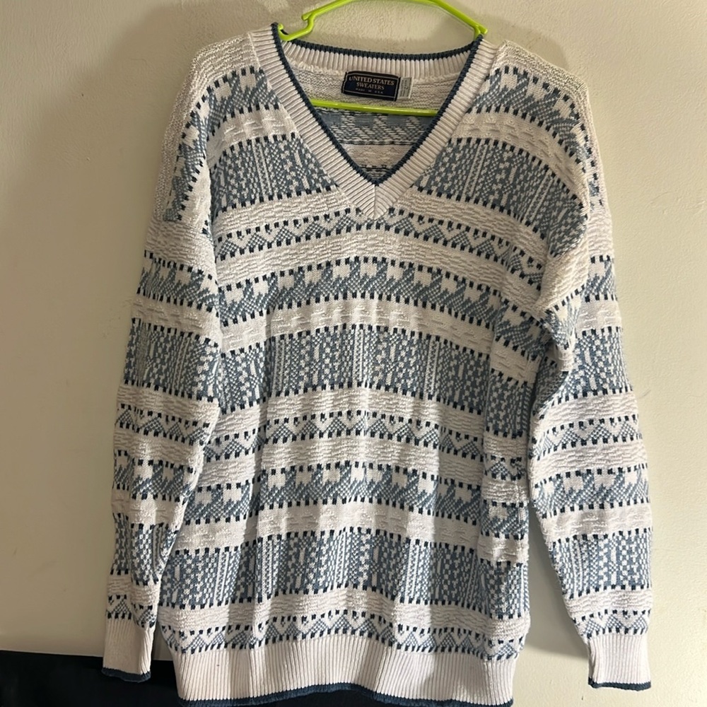 Pre-Owned United States Sweaters 100% Cotton Pullover Woman Size Large
